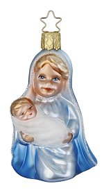 Mary and Jesus<br>Inge-glas Ornament